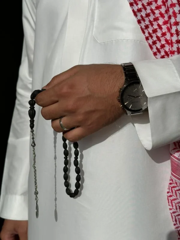 ⁦سبحة العنبر الطبيعية - متجر رفاهيتي للعود والعطور⁩ - الصورة ⁦4⁩